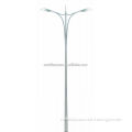 Customize high strength Q235 galvanized steel street lighting columns high mast lighting pole light